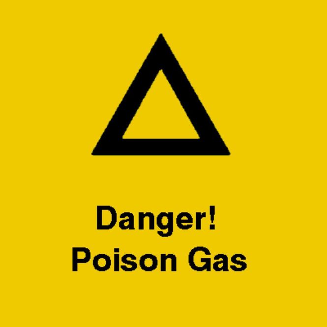 Hovedbilde Warning - Danger! Poison gas - EN