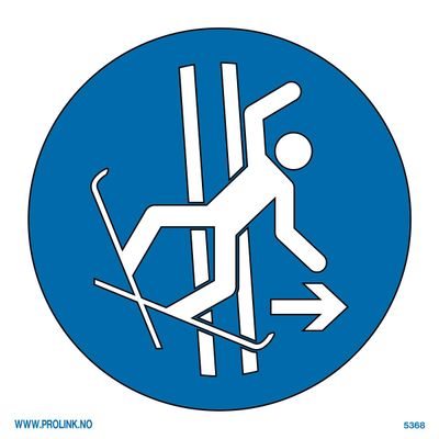 Forlat skitrekket ved fall - PVC