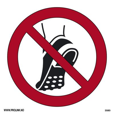 Piggsko forbudt - PVC