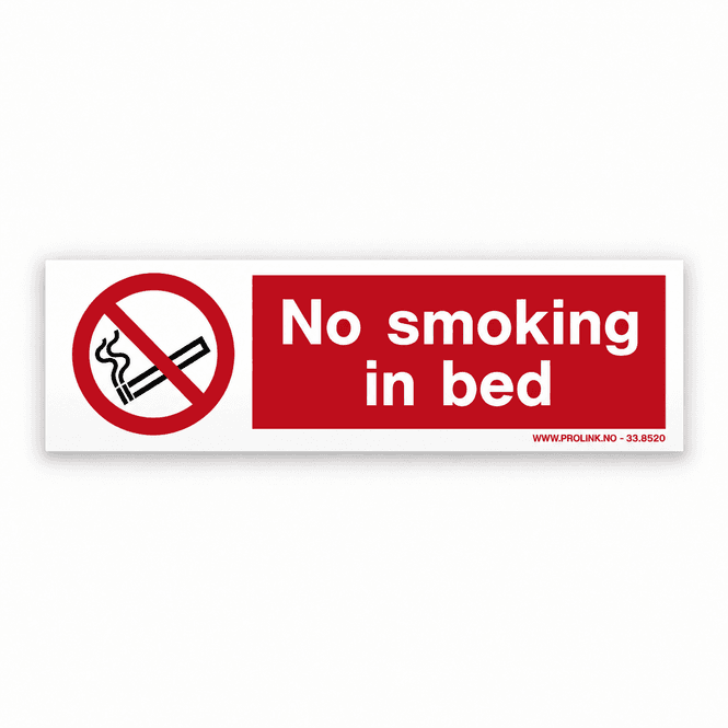 Hovedbilde No smoking in bed