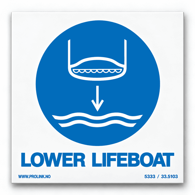 Hovedbilde Lower lifeboat to water