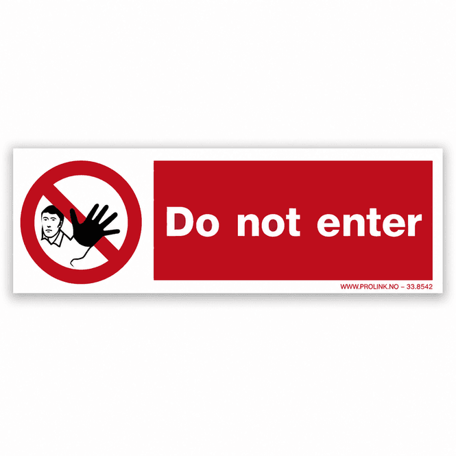 Hovedbilde Do not enter
