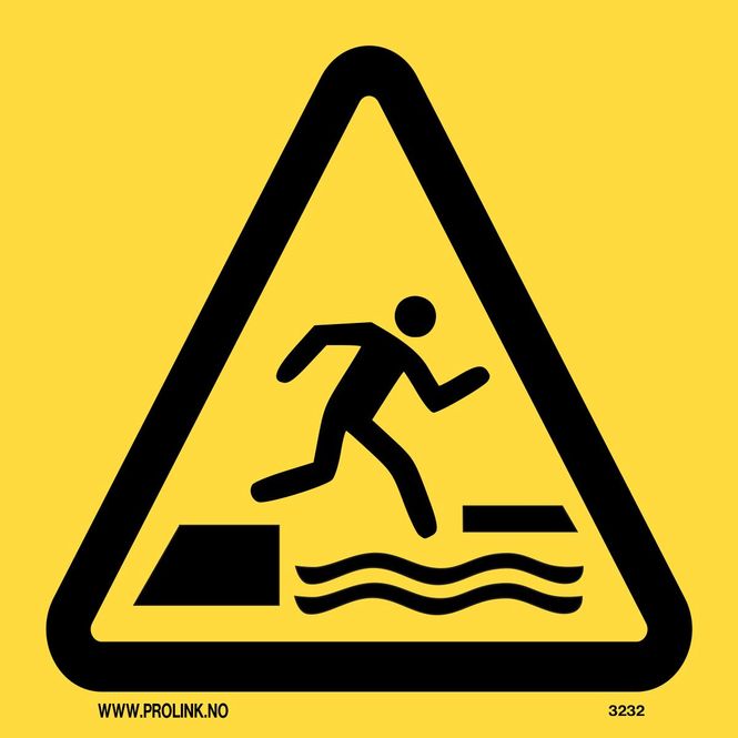 Hovedbilde Fare for å falle i vann - PVC