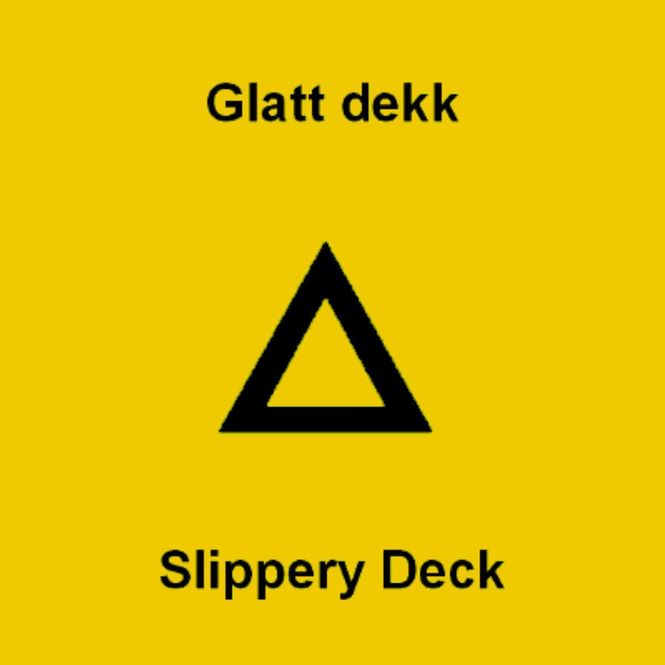 Hovedbilde Warning - Slippery surface - NO/EN