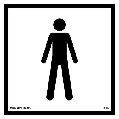 Toalett (herre) - PVC