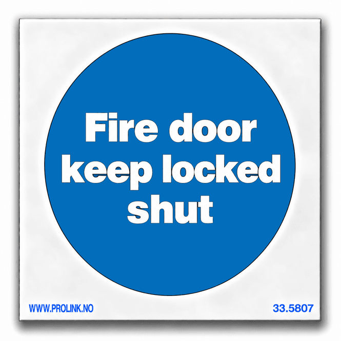Hovedbilde Fire door keep locked shut