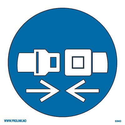 Bruk sikkerhetsbelte - PVC