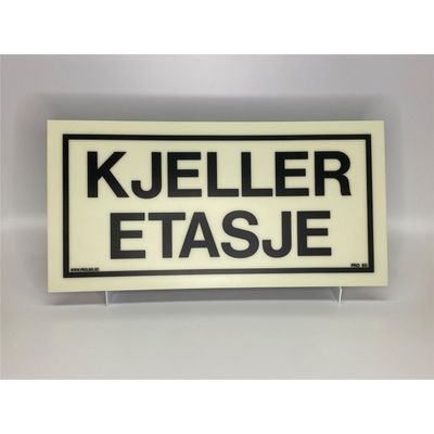 Etasjeskilt i plast